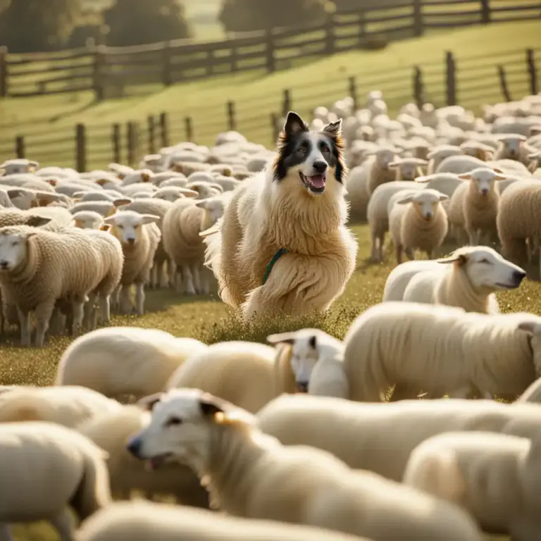Visual representation of "mob" - A flock or herd of animals, especially of sheep.