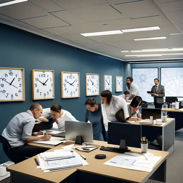 Visual representation of "hurry on" - To continue doing something quickly or to make progress quickly.