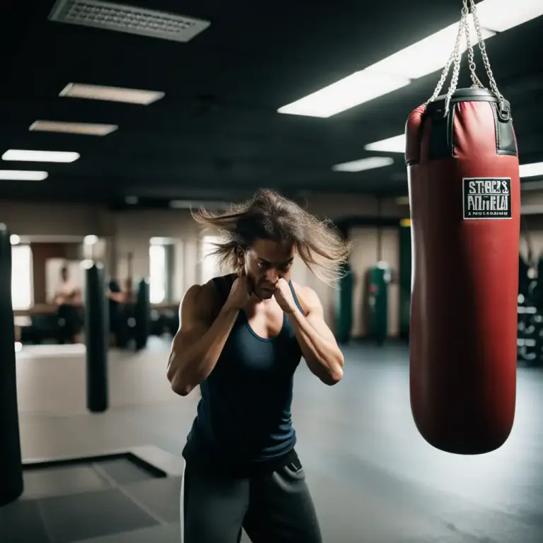 Visual representation of "blow off" - To reduce emotional stress or frustration by doing something active or vigorous.