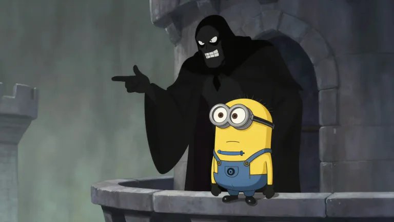 Visual representation of "minion" - A character type in animated shows that is minor and usually in servitude to the main villain.
