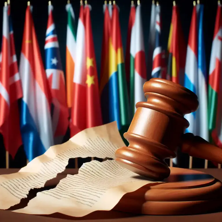 Visual representation of "revocation" - The act of officially saying that a law, contract, agreement or decision is no longer valid.