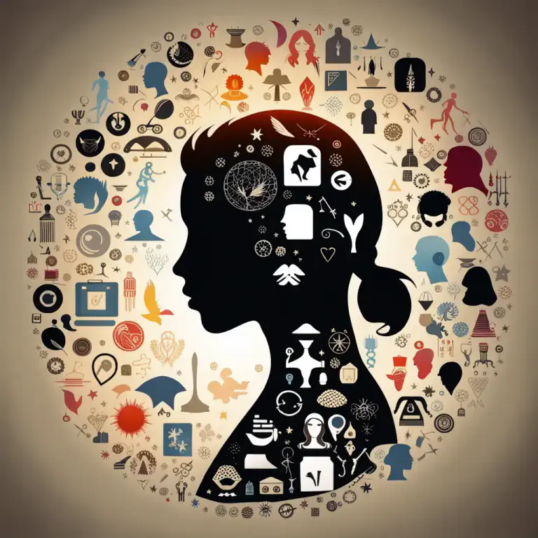Visual representation of "spectrum" - The combination of characteristics or qualities that form a person's unique personality