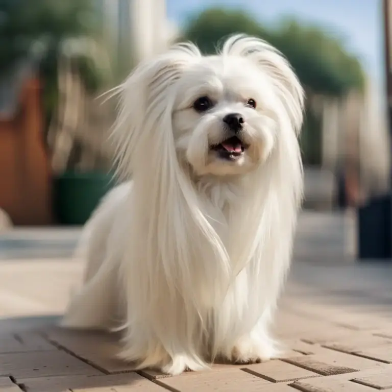 Visual representation of "maltese" - A type of small dog breed, known for its long, silky white fur