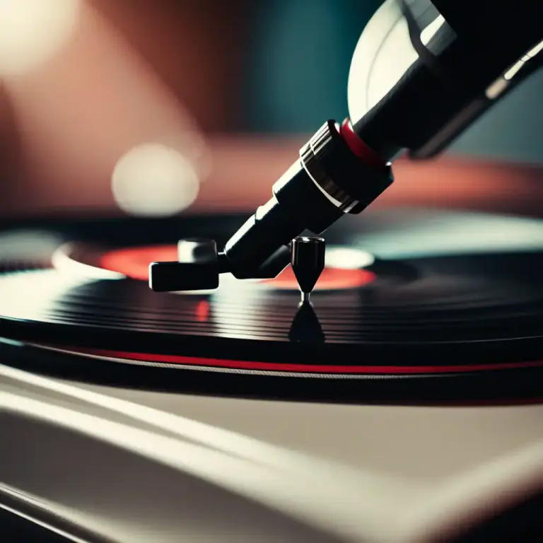 Visual representation of "groove" - The middle of a vinyl record where the music is stored