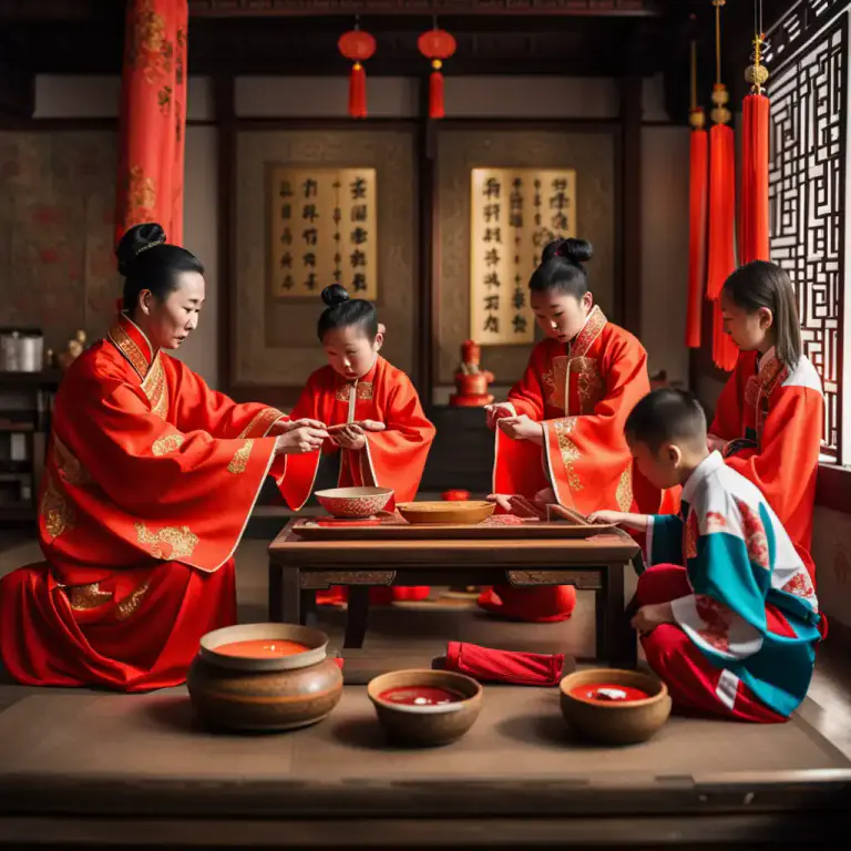 Visual representation of "confucianism" - A religious or spiritual practice following the teachings of Confucius, often characterized by ancestor worship and rituals