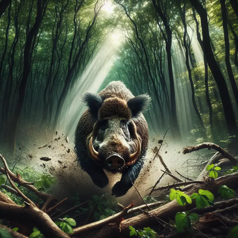 Visual representation of "rampage" - To act or move in a wild and usually destructive way.