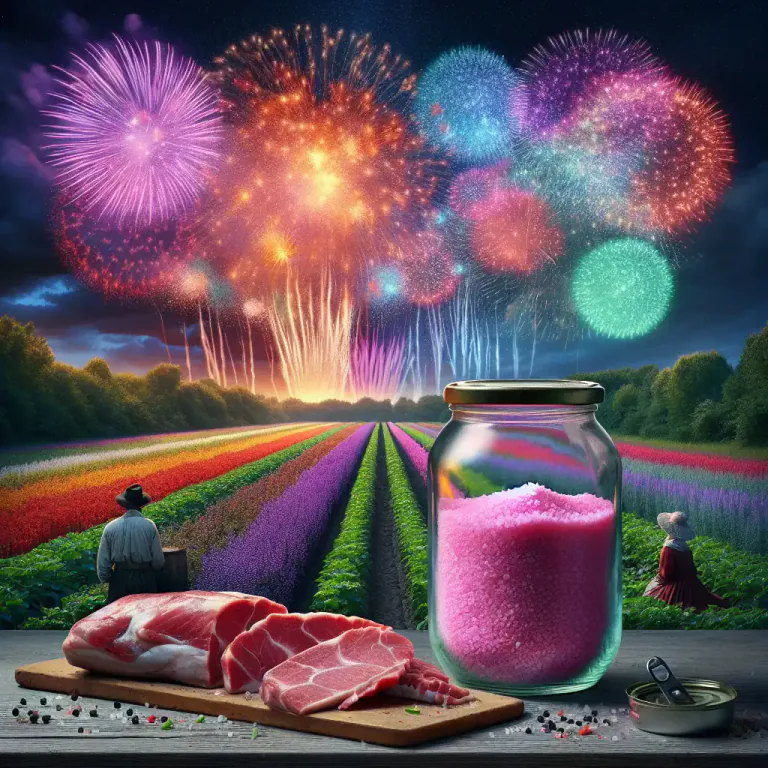 Visual representation of "saltpetre" - A type of salt used in fertilizers, fireworks, and in food preservation.