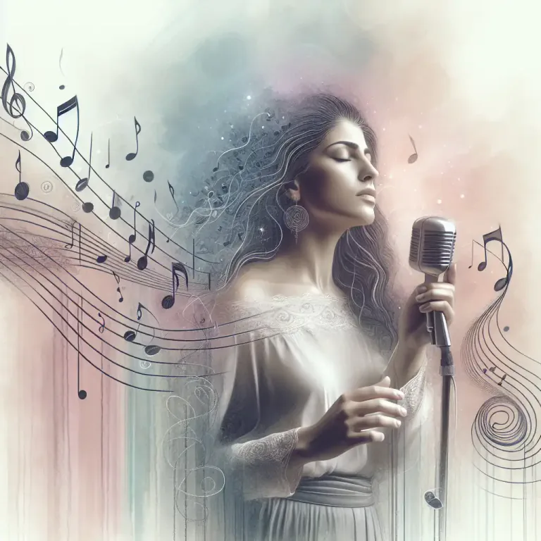Visual representation of "lyrical" - Relating to lyrics in a song