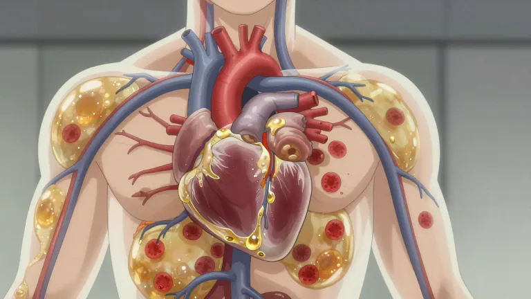 Visual representation of "hyperlipidaemia" - A medical condition characterized by excessive levels of lipids in the bloodstream, which can increase the risk of heart disease.