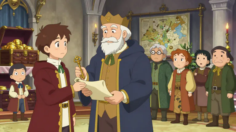 Visual representation of "primogeniture" - The system in which the firstborn child, usually the son, inherits all of his father's properties and assets.