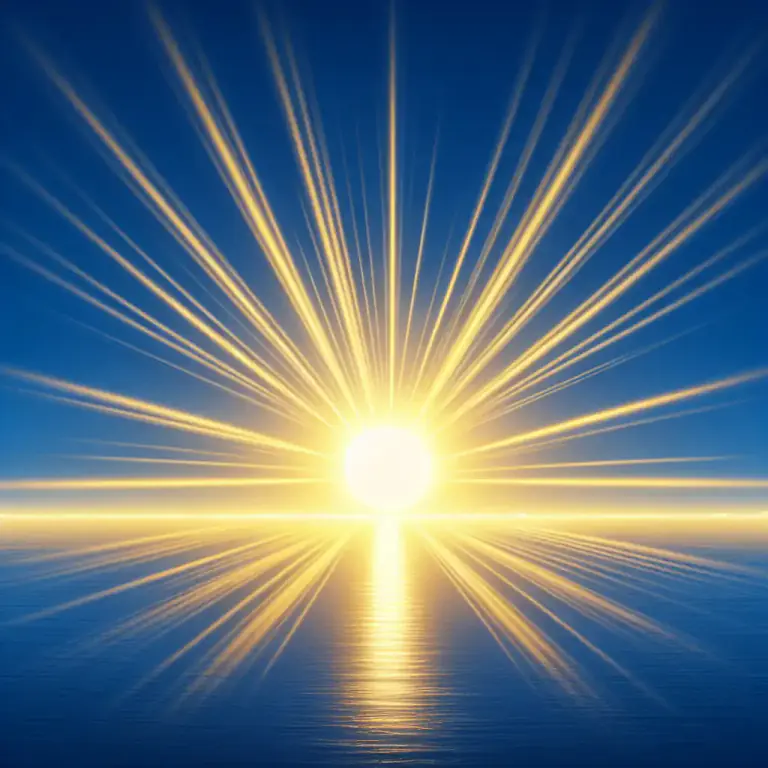 Visual representation of "catch/get/grab some rays" - To spend time in the sun, often with the purpose of getting a suntan