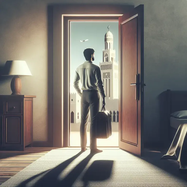 Visual representation of "go" - To leave a place