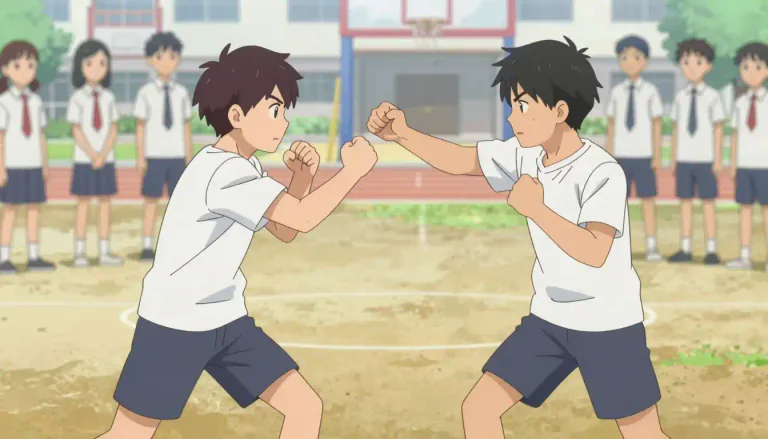 Visual representation of "fistfight" - A physical fight using only one's fists, typically between two people, often characterized by a lack of weapons.