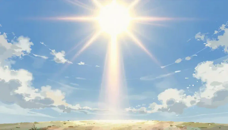 Visual representation of "emit" - To give off, or send out (light, heat, sound, etc.)