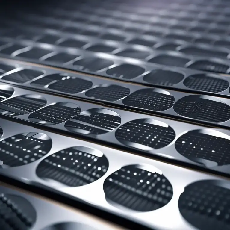 Visual representation of "wafer" - A thin slice of semiconductor, such as silicon, used for the fabrication of integrated circuits and other micro devices.
