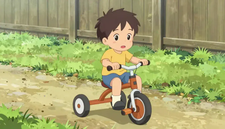 Visual representation of "tricycle" - A vehicle, similar to a bicycle, but has three wheels instead of two. It is often used by small children and is generally propelled by pedaling.