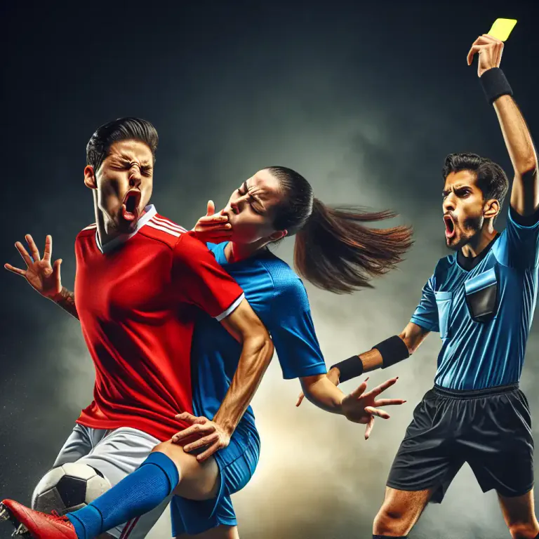 Visual representation of "foul" - Break the rules in a sports game.