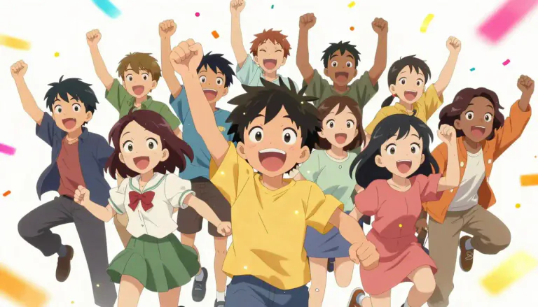 Visual representation of "ebullient" - Full of energy, excitement, or cheerfulness