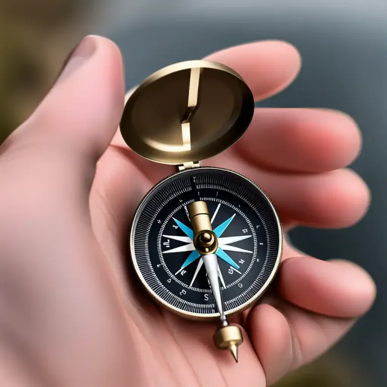 Visual representation of "north" - The compass point that corresponds to this direction.