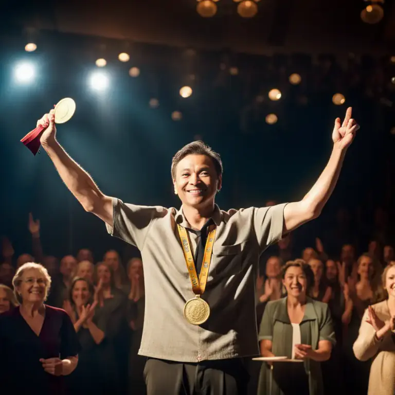 Visual representation of "gong" - An award or recognition for achievement