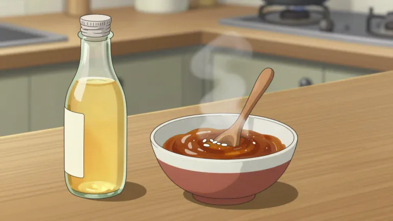 Visual representation of "mirin" - Mirin is a sweet Japanese rice wine used primarily in cooking.
