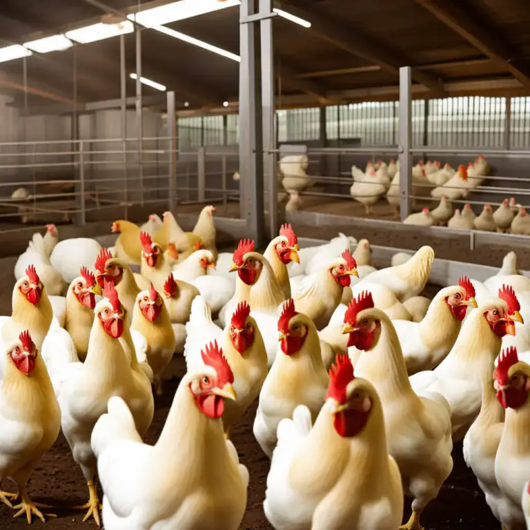 Visual representation of "broiler" - A chicken that is suitable to be cooked in a broiler.