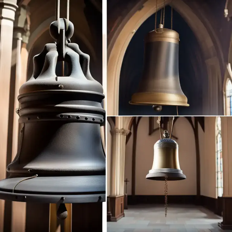 Visual representation of "toll" - To cause a large bell to make a slow ringing sound, especially for a death or a funeral.