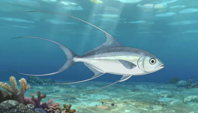 Visual representation of "moi" - A type of Pacific fish also known as Pacific threadfin.