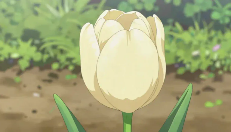Visual representation of "tulip" - A kind of flower that has a large, bell-shaped blossom.