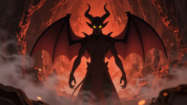 Visual representation of "beelzebub" - Another name for the devil in Christianity.