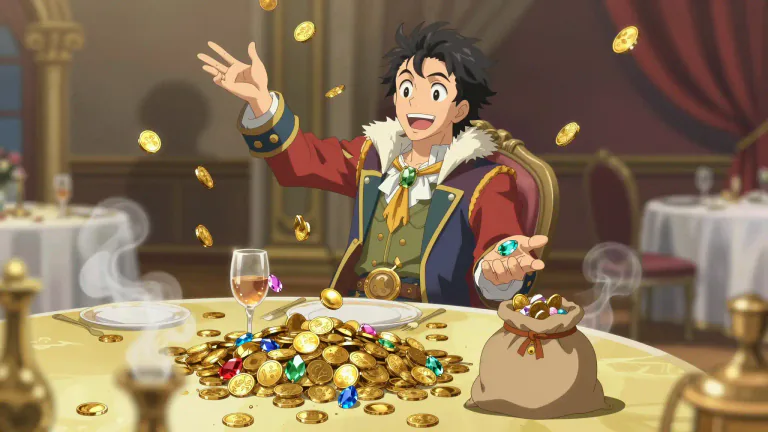 Visual representation of "squander" - To waste something valuable like money, time, or an opportunity by not using it in a good or sensible way.