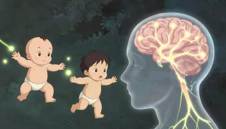 Visual representation of "neurodevelopment" - The process of the brain and nervous system growing and developing, especially in early life.