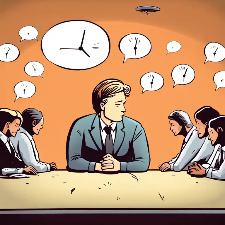 Visual representation of "clock out" - To stop paying attention or stop participating.