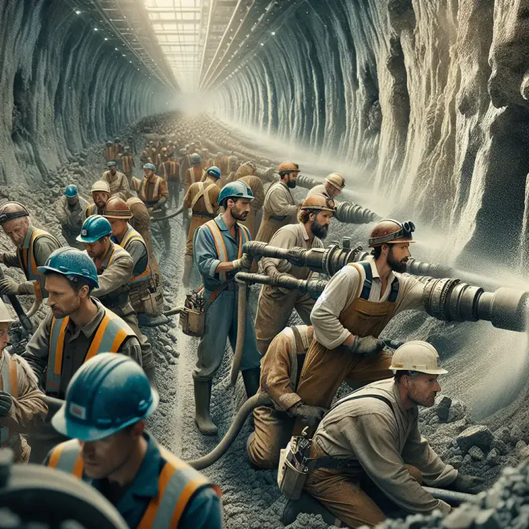 Visual representation of "perforate" - In geology, to make a hole or tunnel in the ground or a solid substance
