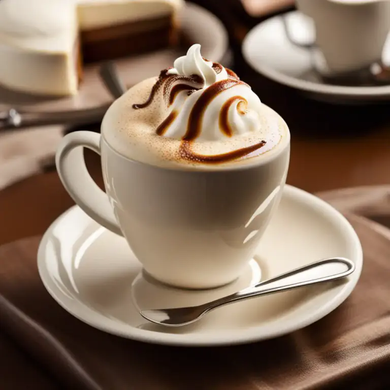 Visual representation of "creamy" - Containing a lot of cream