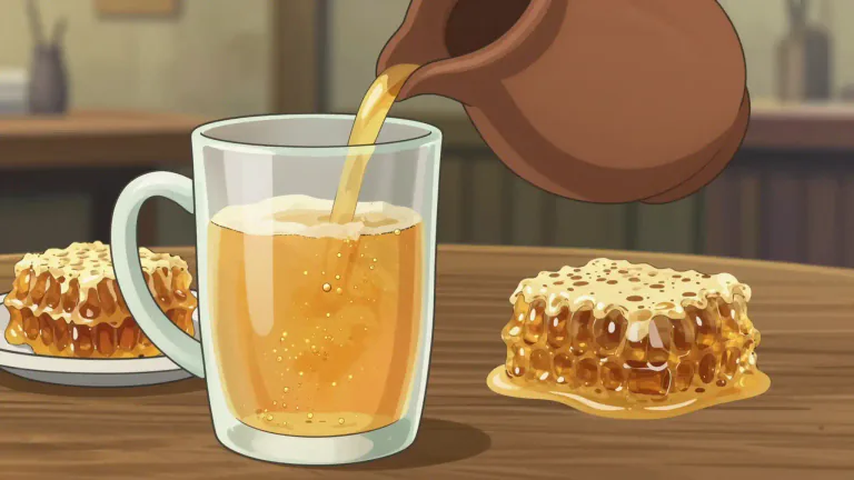 Visual representation of "mead" - An alcoholic drink made from honey and water