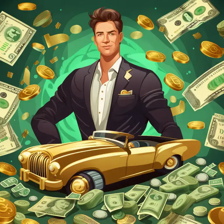 Visual representation of "cake" - A large quantity of money or valuable possessions