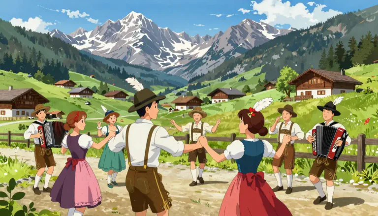 Visual representation of "tyrolean" - Relating to the region of Tyrol, which includes parts of Italy and Austria, often used to describe specific cultural elements.