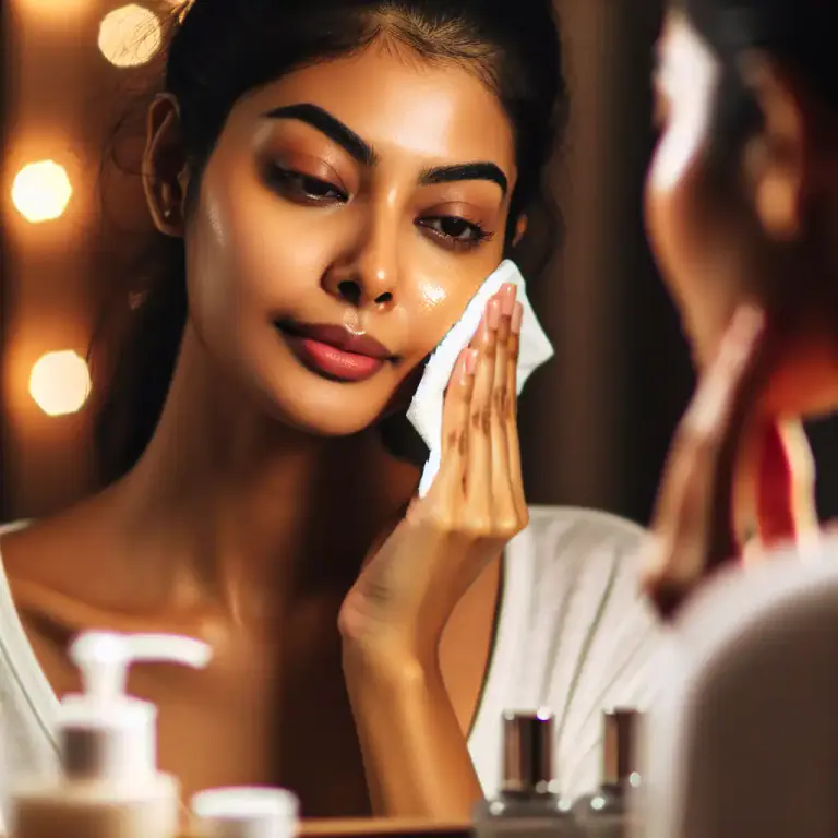 Visual representation of "wash" - To wear or remove (makeup) with some liquid