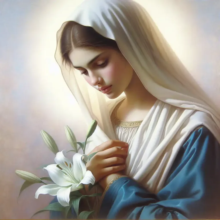 Visual representation of "virginity" - In Christian theology, the doctrine that the Mother of Jesus Christ was a virgin at the time of his conception