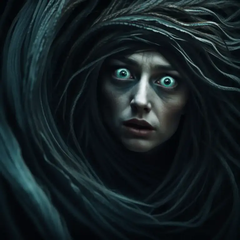 Visual representation of "alarm" - To make someone afraid or worried