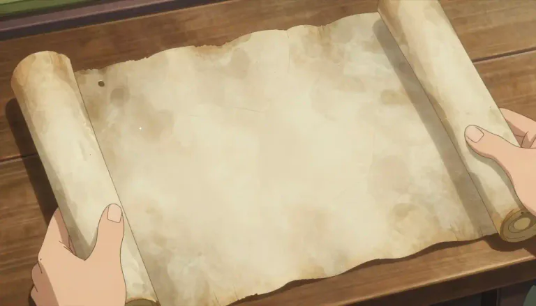 Visual representation of "vellum" - A type of parchment made from animal skin, often from a calf.