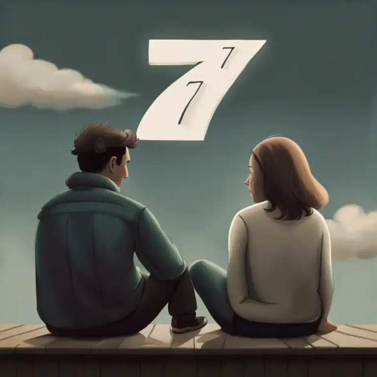 Visual representation of "the seven-year itch" - The feeling of restlessness or decreased happiness in a relationship around the seventh year of a marriage.