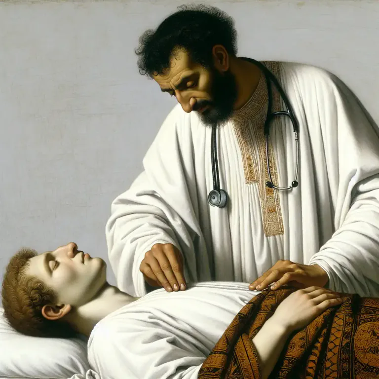 Visual representation of "hypochondria" - In ancient medicine, the upper part of the abdomen, just below the rib cage.