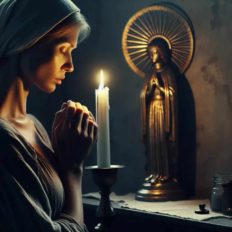 Visual representation of "devotee" - A person who is deeply devoted to a certain religion or god