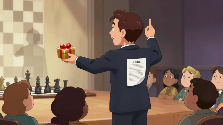Visual representation of "ploy" - A plan or action designed to turn a situation to one's advantage.