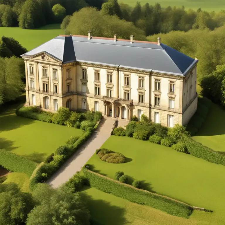 Visual representation of "pile" - A large building or group of buildings.