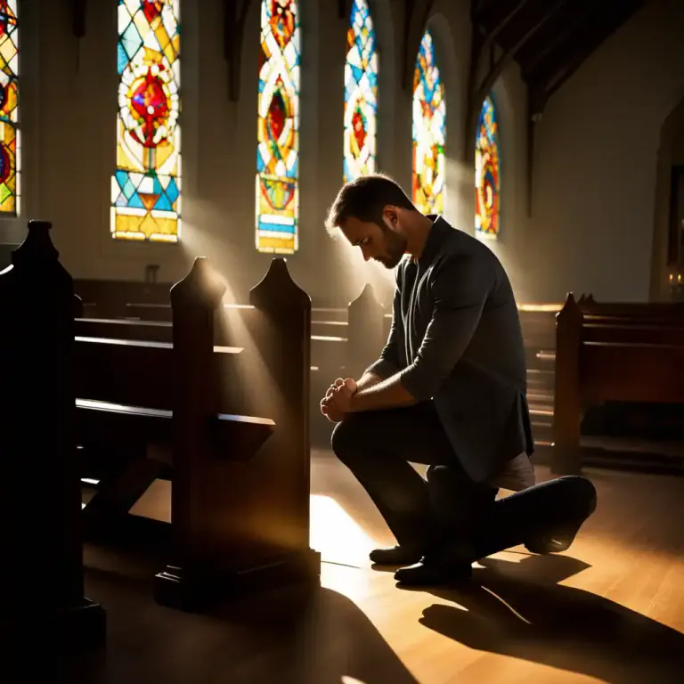Visual representation of "repentance" - In religion, feeling sorry for your sins and seeking forgiveness from God