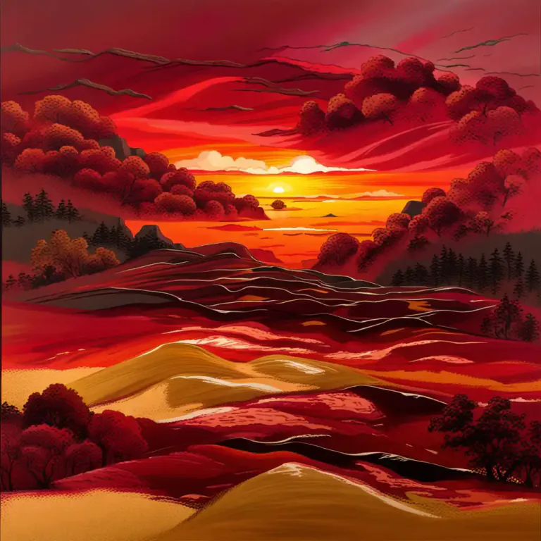 Visual representation of "ruby" - A deep red color