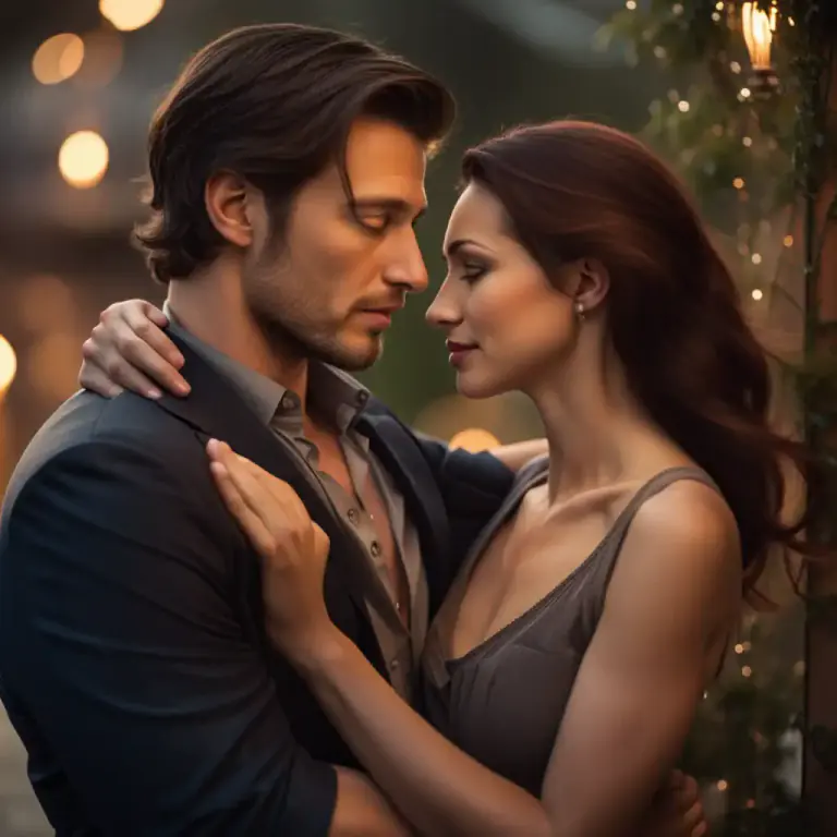 Visual representation of "get together" - To engage in a romantic or sexual relationship.